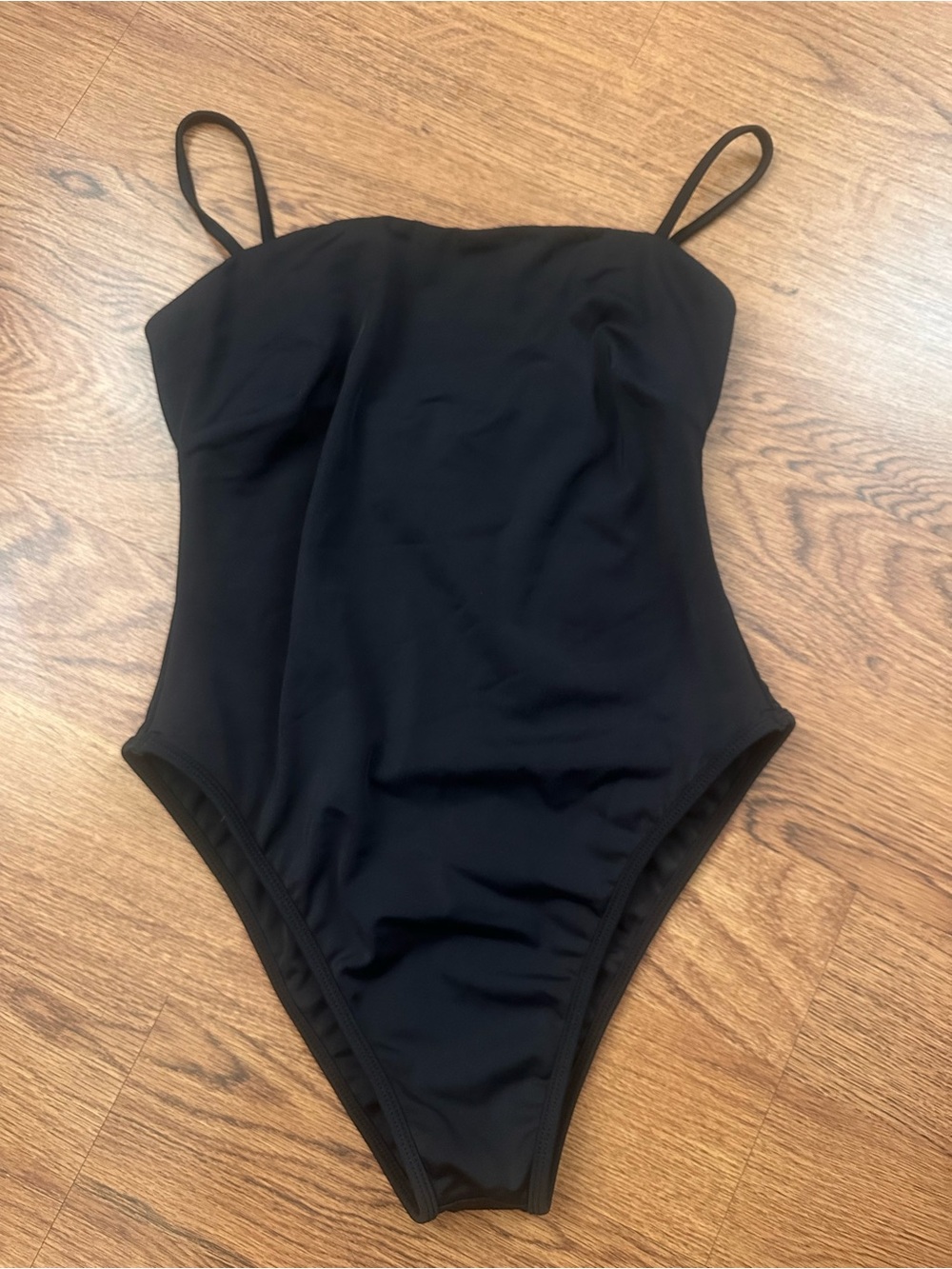 Gooseberry Classic Black one piece Swimsuit size large swimwear beach summer